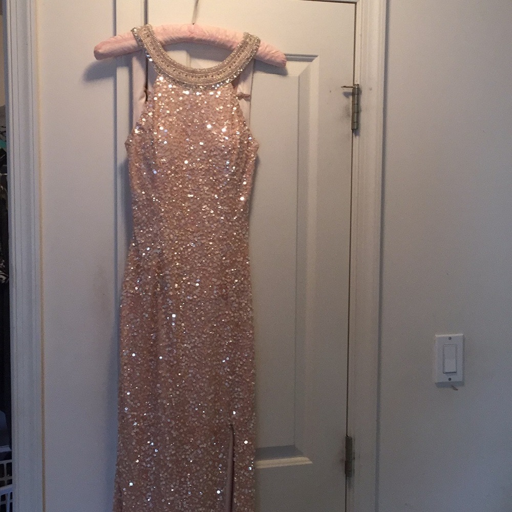 Scala Rose Gold prom dress - Picture 3 of 4